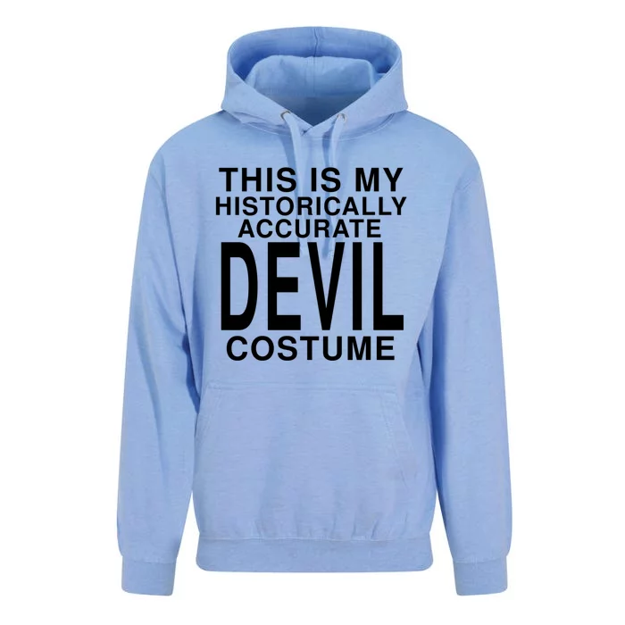 This Is My Historically Accurate Devil Costume: Halloween Funny Gift Unisex Surf Hoodie