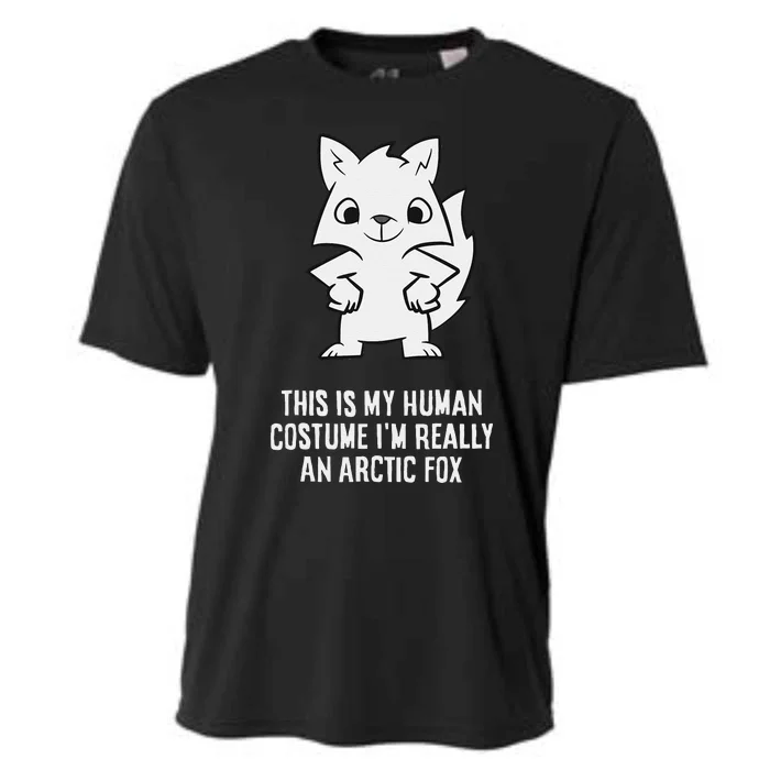 This Is My Human Costume IM Really An Arctic Fox Cooling Performance Crew T-Shirt