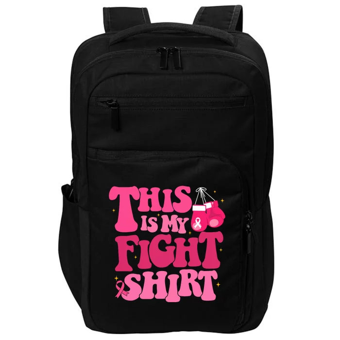 This Is My Fight Breast Cancer Ribbon Support Impact Tech Backpack