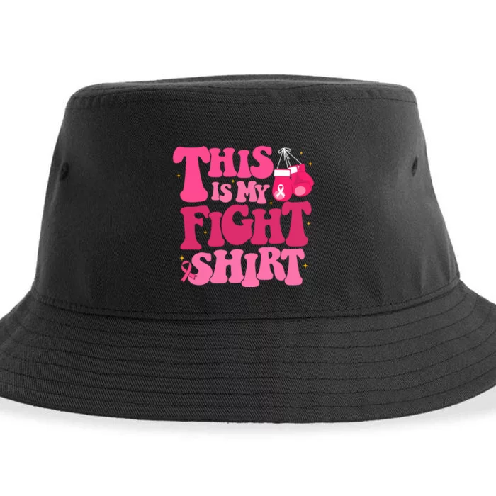 This Is My Fight Breast Cancer Ribbon Support Sustainable Bucket Hat