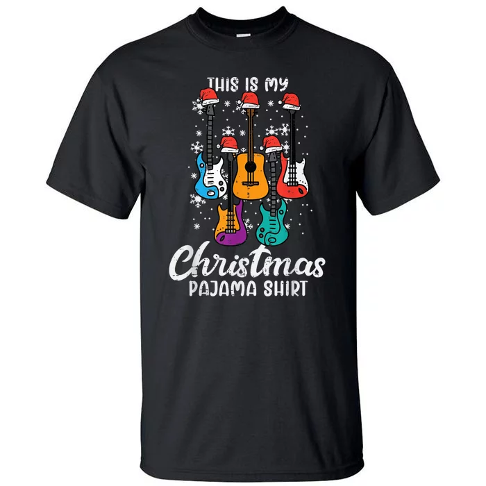 This Is My Christmas Shirt Guitar Xmas Music  Wo Kid Tall T-Shirt