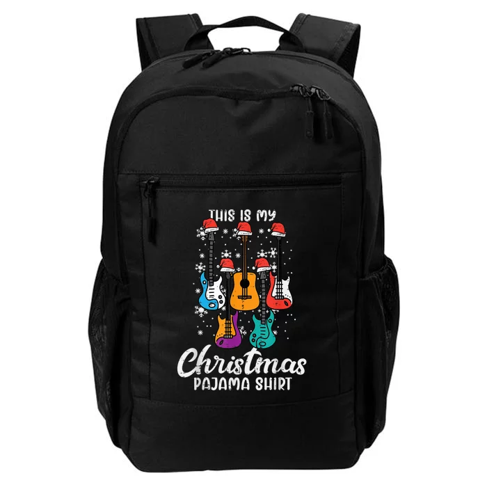 This Is My Christmas Shirt Guitar Xmas Music  Wo Kid Daily Commute Backpack