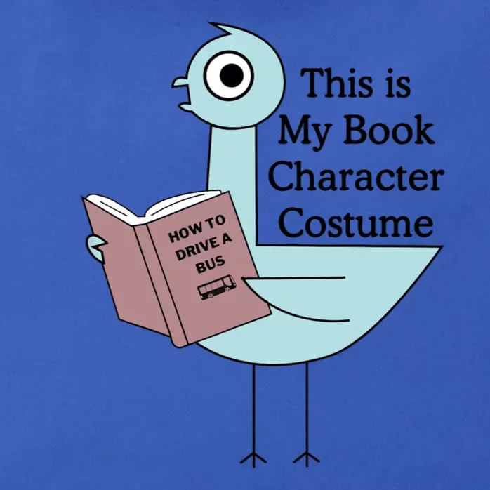 This Is My Book Character Costume Funny Pigeon Reading Zip Tote Bag