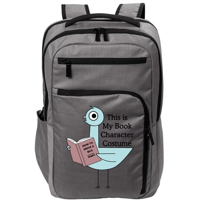 This Is My Book Character Costume Funny Pigeon Reading Impact Tech Backpack