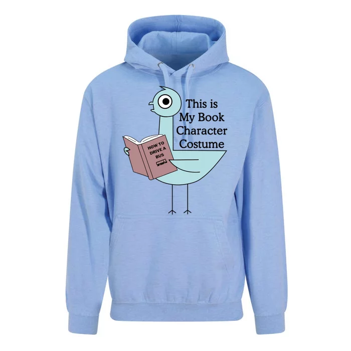 This Is My Book Character Costume Funny Pigeon Reading Unisex Surf Hoodie