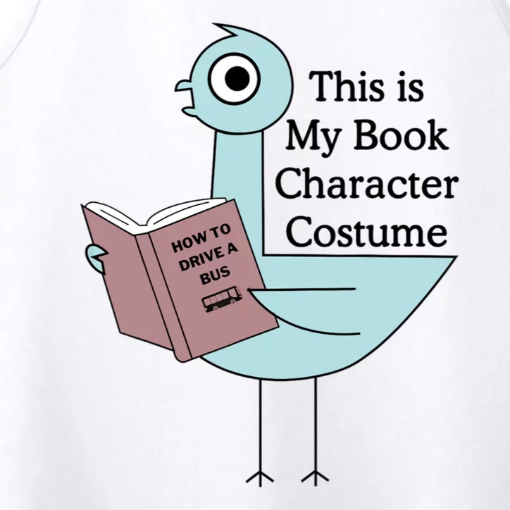 This Is My Book Character Costume Funny Pigeon Reading Performance Tank