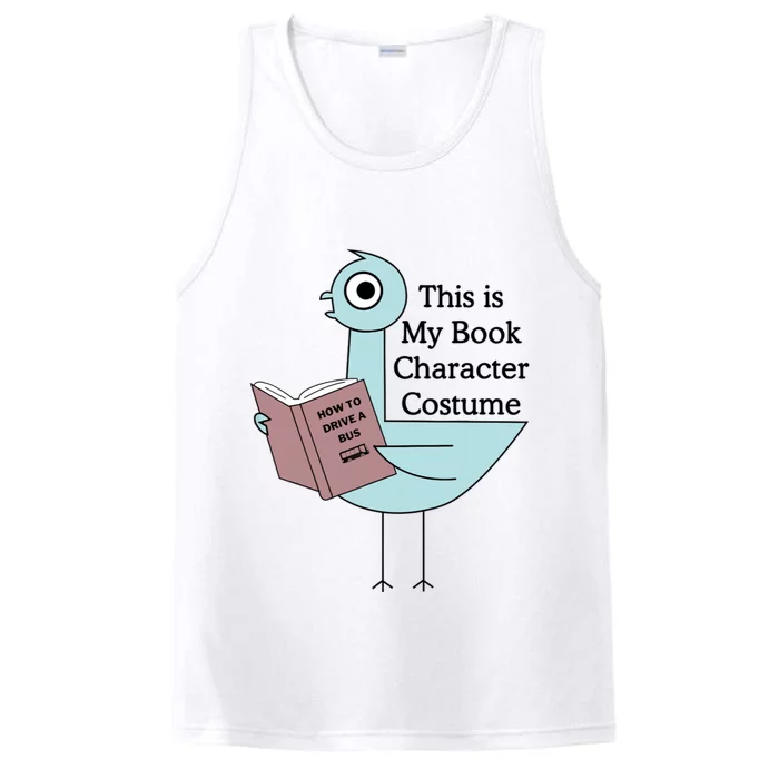 This Is My Book Character Costume Funny Pigeon Reading Performance Tank