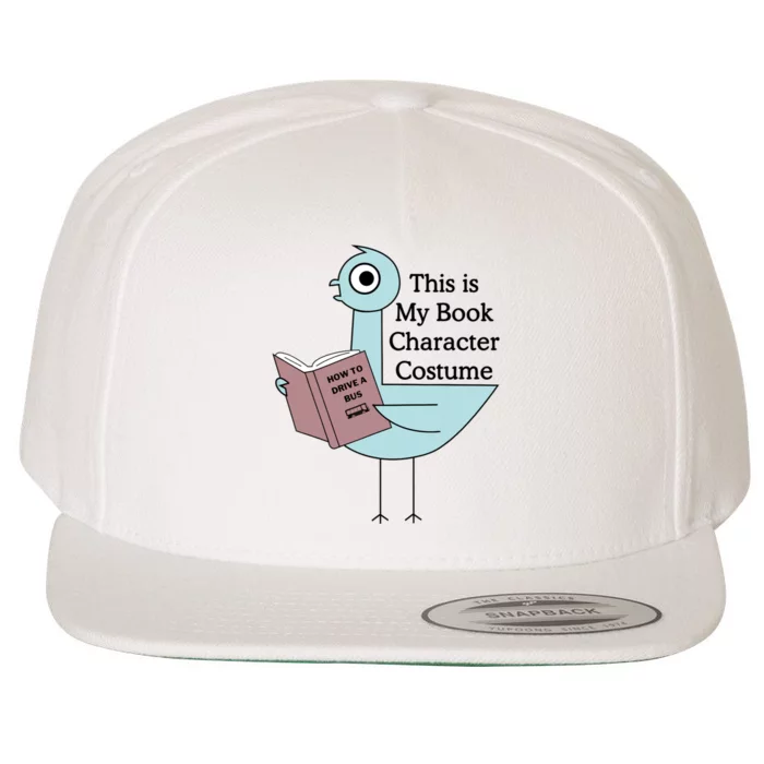 This Is My Book Character Costume Funny Pigeon Reading Wool Snapback Cap