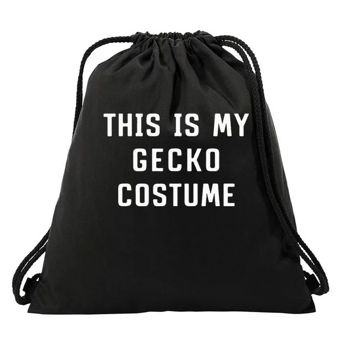 This Is My Gecko Halloween Costume Lazy Easy Drawstring Bag