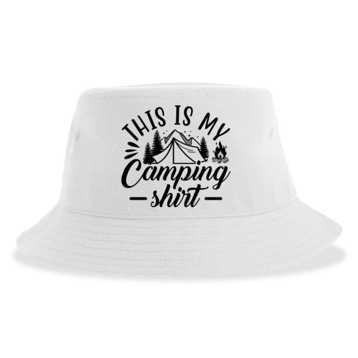 This Is My Camping Gift Funny Statet Saying Funny Gift Sustainable Bucket Hat