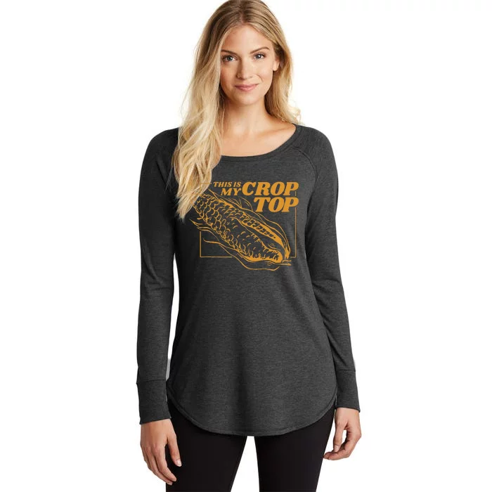 This Is My Crop Top Corn Women's Perfect Tri Tunic Long Sleeve Shirt