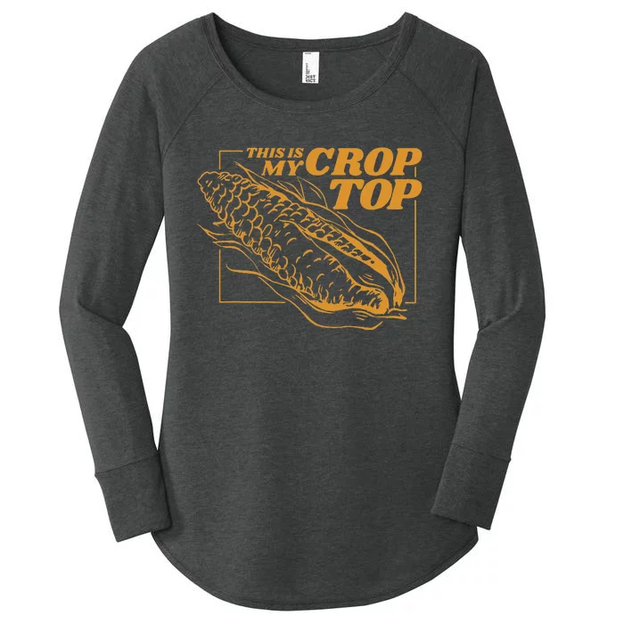 This Is My Crop Top Corn Women's Perfect Tri Tunic Long Sleeve Shirt