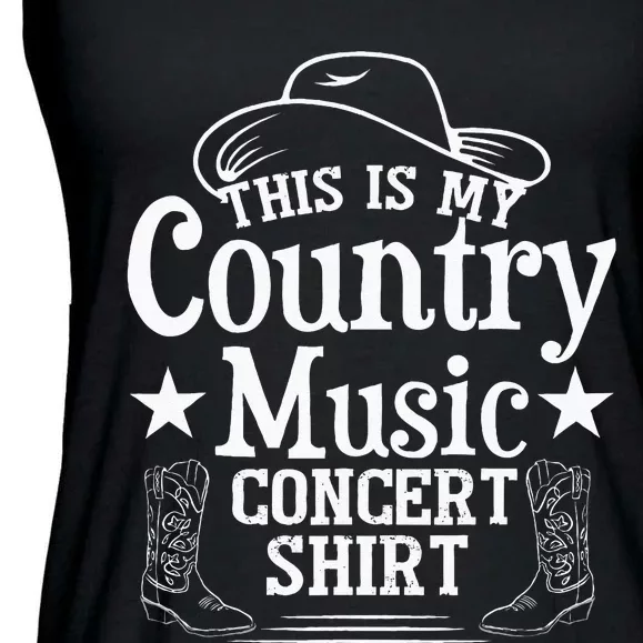 This Is My Country Music Concert Ladies Essential Flowy Tank