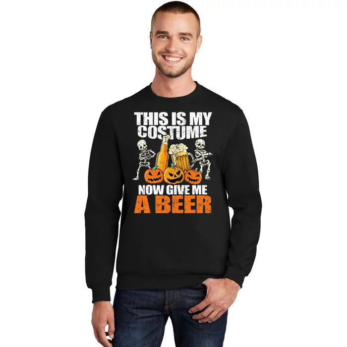 This Is My Costume Skeleton Jack O Lantern Halloween Tall Sweatshirt