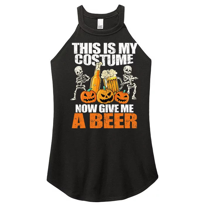 This Is My Costume Skeleton Jack O Lantern Halloween Women’s Perfect Tri Rocker Tank