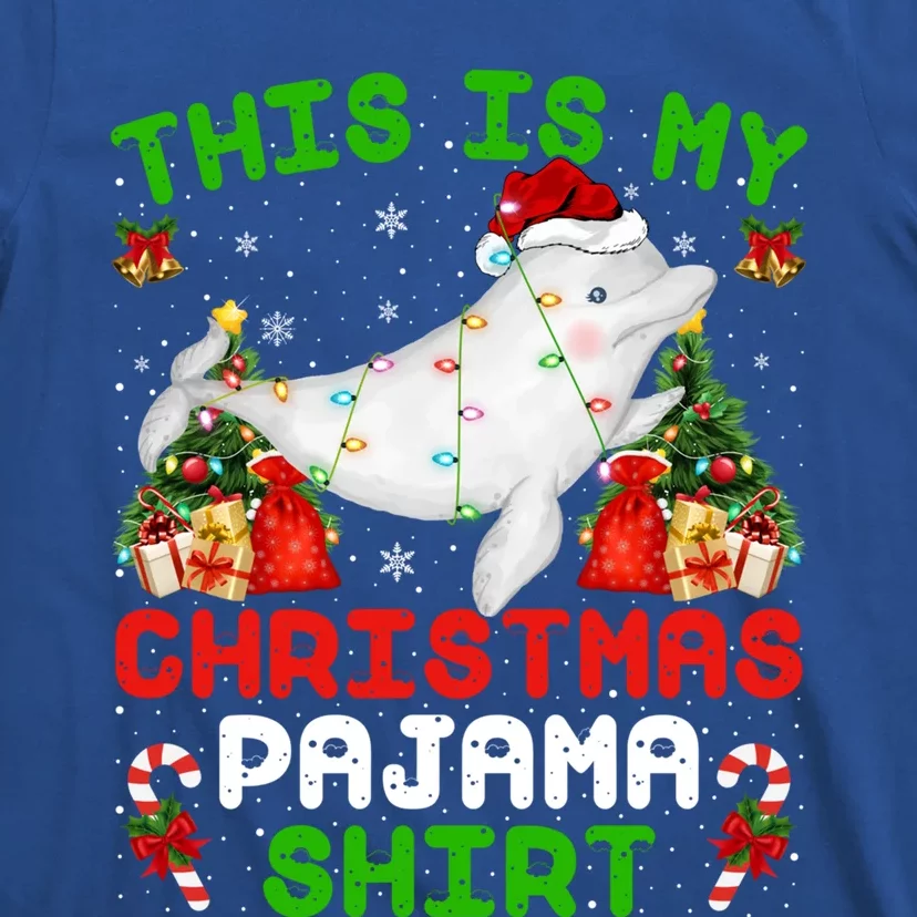 This Is My Christmas Pajama Gift Beluga Whale Christmas Cute Gift T-Shirt