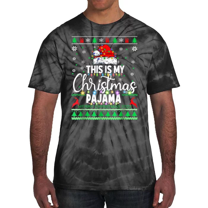 This Is My Christmas Pajama Shirt Lights  Wo Kid Tie-Dye T-Shirt