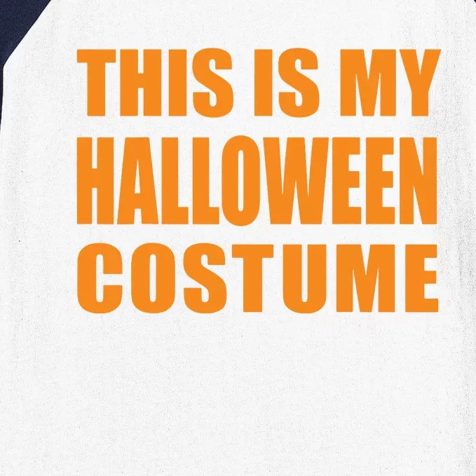 This Is My Halloween Costume Kids Baseball Sleeve Shirt