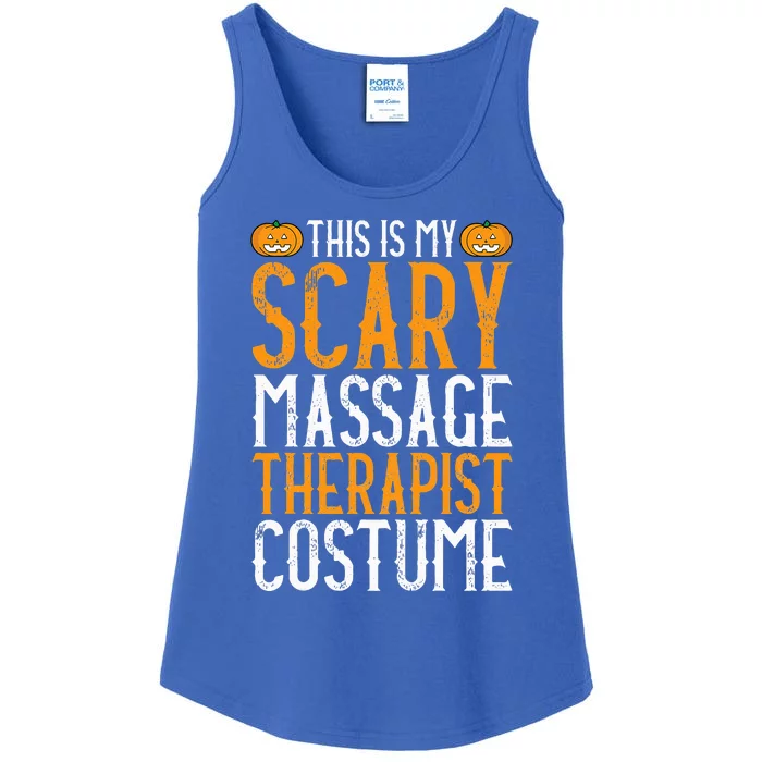 This Is My Scary Massage Therapist Costume Funny Halloween Ladies Essential Tank