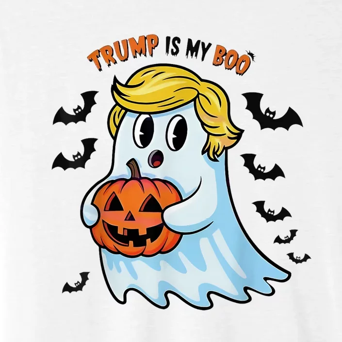 Trump Is My Boo Trump 2024 Hair Funny Ghost Vote Trump 2024 ChromaSoft Performance T-Shirt