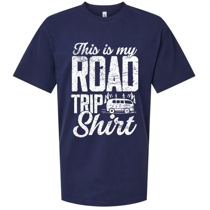 This Is My Road Trip Gift For Family Vacation Gift Sueded Cloud Jersey T-Shirt