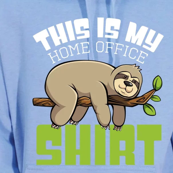 This Is My Homeoffice Design Sloth Work Sarcasm Funny Great Gift Unisex Surf Hoodie