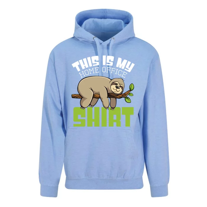 This Is My Homeoffice Design Sloth Work Sarcasm Funny Great Gift Unisex Surf Hoodie