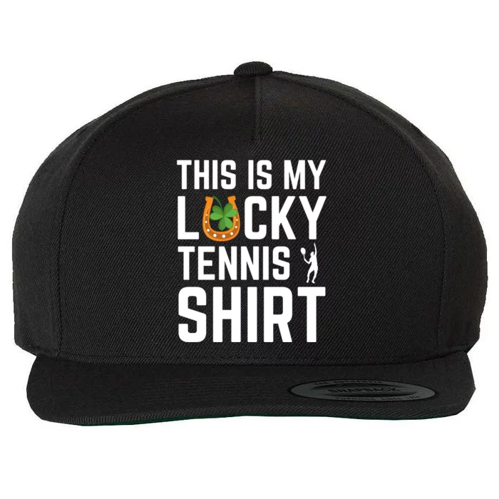 This Is My Lucky Tennis Gift Sport Game St Patrick's Day Funny Gift Wool Snapback Cap