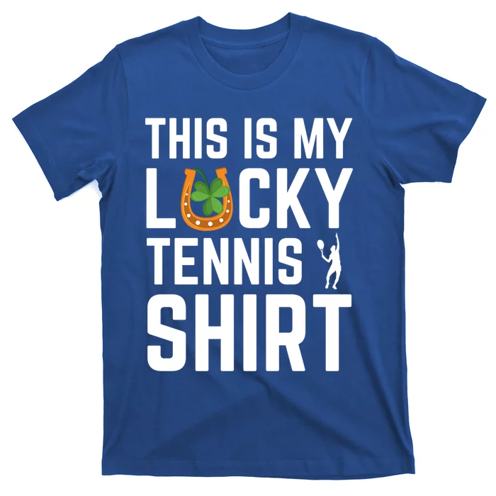 This Is My Lucky Tennis Gift Sport Game St Patrick's Day Funny Gift T-Shirt