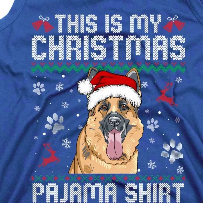 This Is My Christmas Ger Shepherd Dog Pajama Merry Xmas Meaningful Gift Tank Top