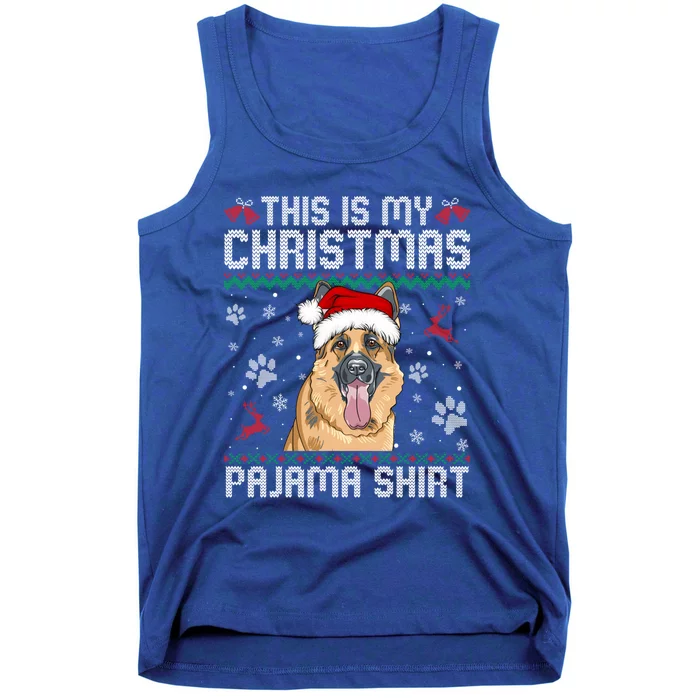 This Is My Christmas Ger Shepherd Dog Pajama Merry Xmas Meaningful Gift Tank Top