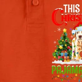 This Is My Christmas Pajamas Labrador Retriever Dog Xmas Cool Gift Dry Zone Grid Performance Polo