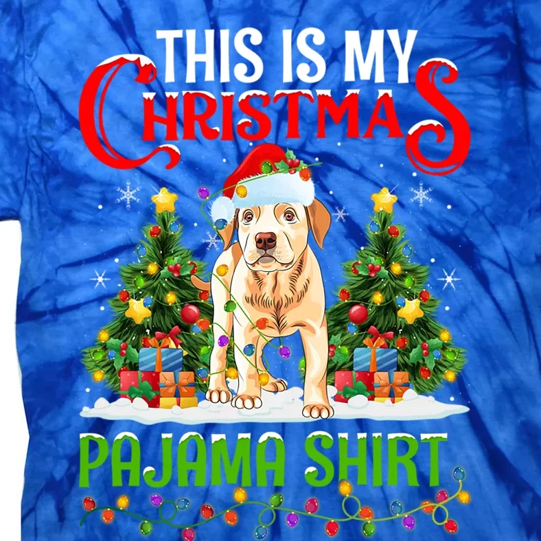 This Is My Christmas Pajamas Labrador Retriever Dog Xmas Cool Gift Tie-Dye T-Shirt