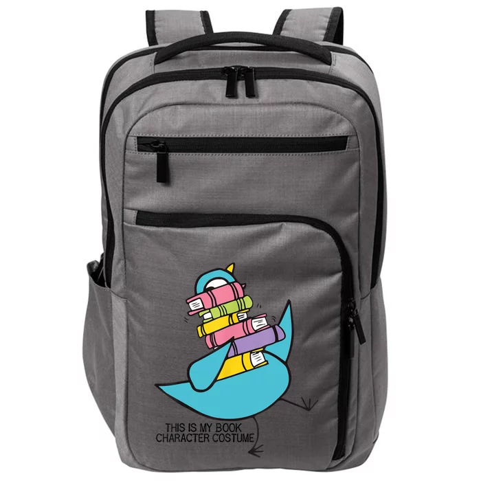 This Is My Book Character Costume Funny Pigeon Reading Impact Tech Backpack