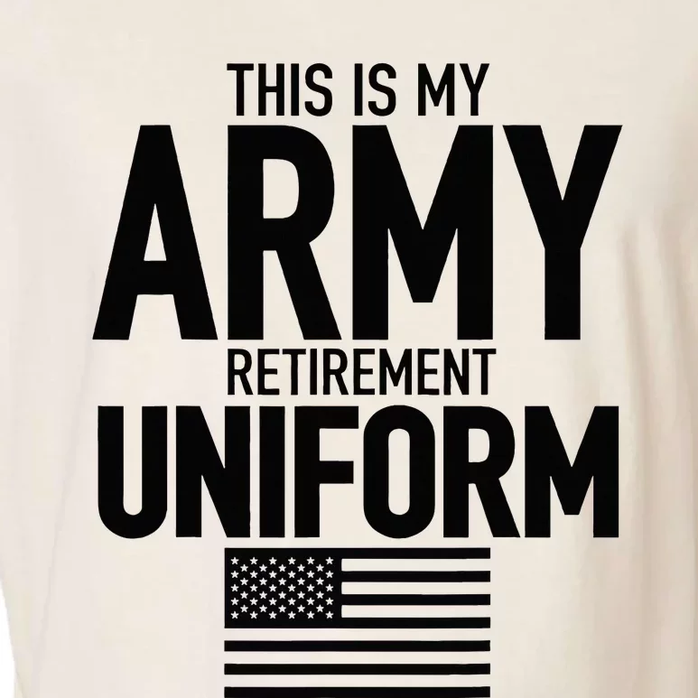 This Is My Army Retirement Uniform Retired Military Garment-Dyed Women's Muscle Tee