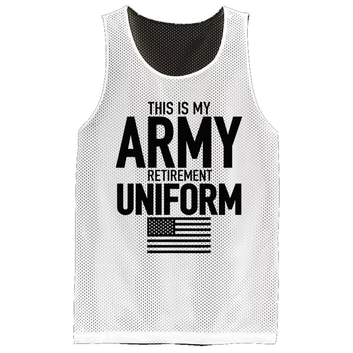 This Is My Army Retirement Uniform Retired Military Mesh Reversible Basketball Jersey Tank