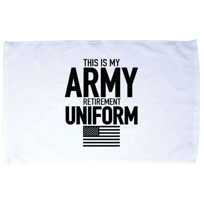 This Is My Army Retirement Uniform Retired Military Microfiber Hand Towel