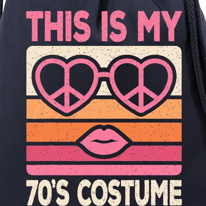 This Is My 70s Costume 70s Disco Party 70s Outfit Drawstring Bag