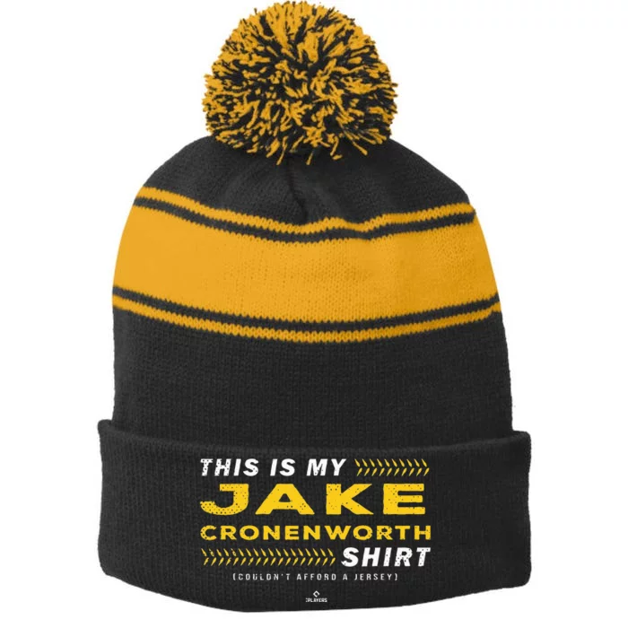 This Is My Jake Cronenworth Jake Cronenworth San Diego Stripe Pom Pom Beanie