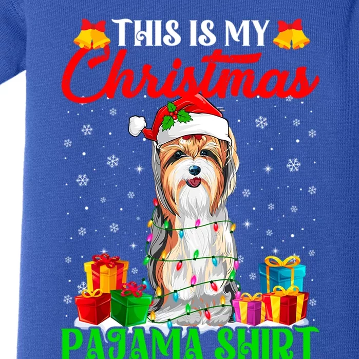 This Is My Christmas Pajama Yorkshire Terrier Dog Xmas Gift Baby Bodysuit