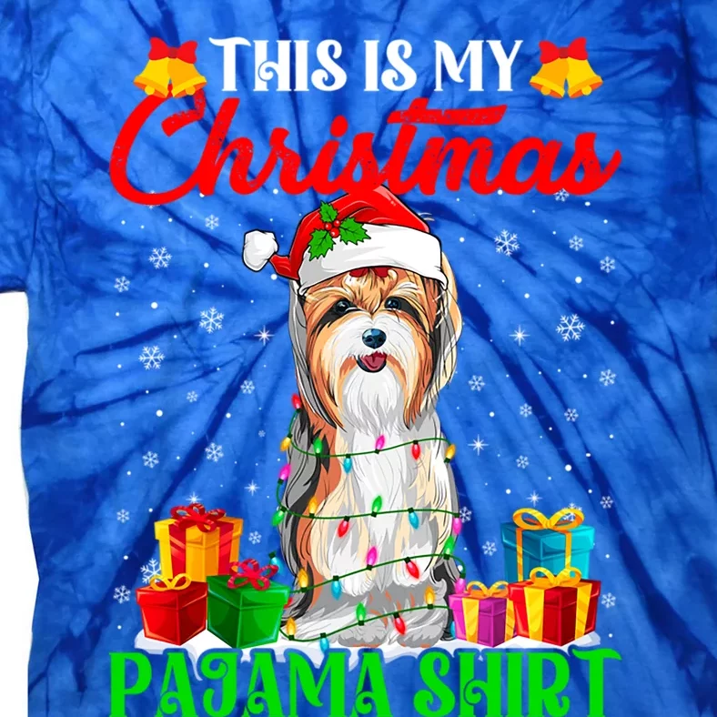 This Is My Christmas Pajama Yorkshire Terrier Dog Xmas Gift Tie-Dye T-Shirt