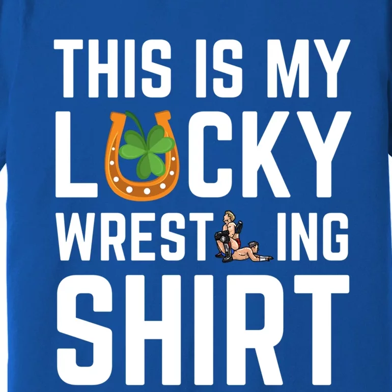 This Is My Lucky Wrestling Great Gift Sport Game St Patrick's Day Cool Gift Premium T-Shirt