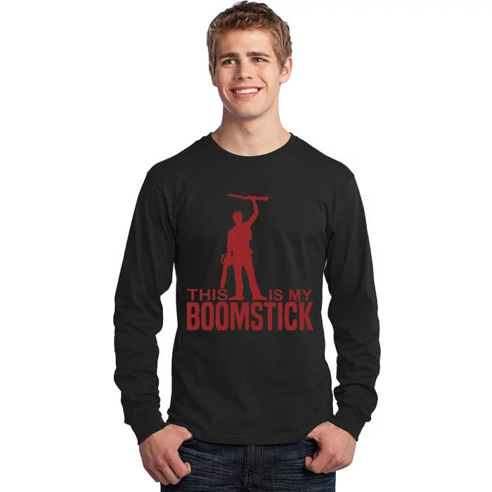 This Is My Boomstick Shotgun Chainsaw Dead Evil Halloween Tall Long Sleeve T-Shirt