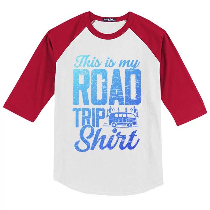 This Is My Road Trip Gift For Family Vacation Gift Kids Colorblock Raglan Jersey