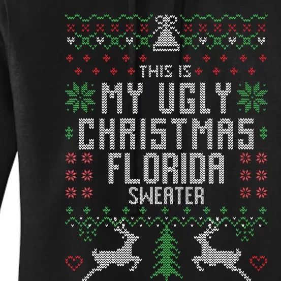 This is My Ugly Christmas Florida Sweater Funny Xmas Gifts Women's Pullover Hoodie