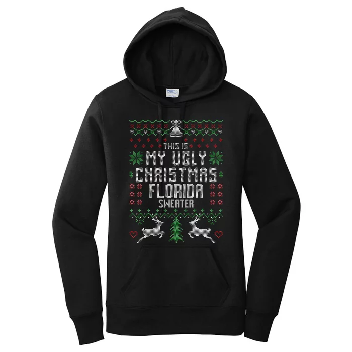 This is My Ugly Christmas Florida Sweater Funny Xmas Gifts Women's Pullover Hoodie