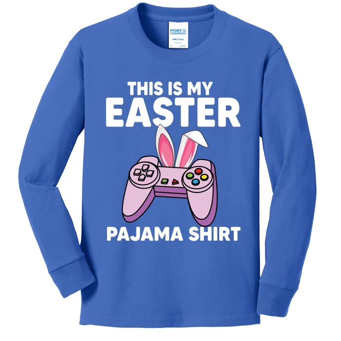 This Is My Easter Pajama Tee Game Control Graphic Gaming Cool Gift Kids Long Sleeve Shirt