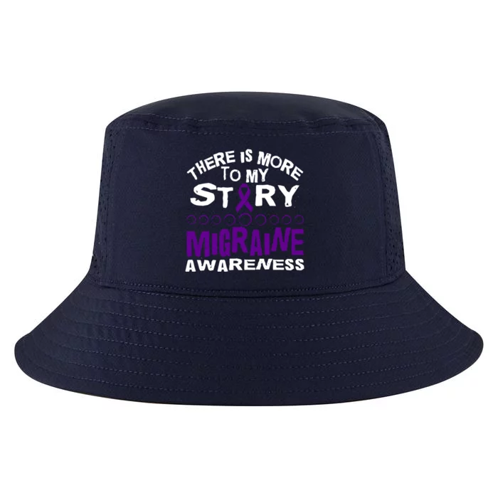 There Is More To My Story Migraine Ribbon Awareness Design Funny Gift Cool Comfort Performance Bucket Hat