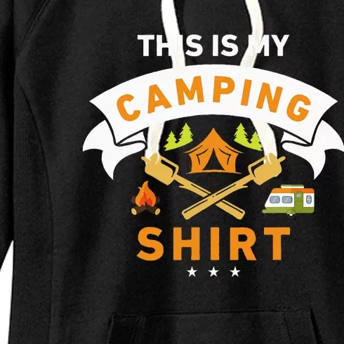 This Is My Camping Funny Camper Women's Fleece Hoodie