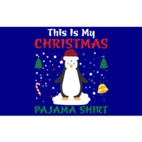 This Is My Christmas Pajama Xmas Santa Hat Penguin Gift Meaningful Gift Bumper Sticker